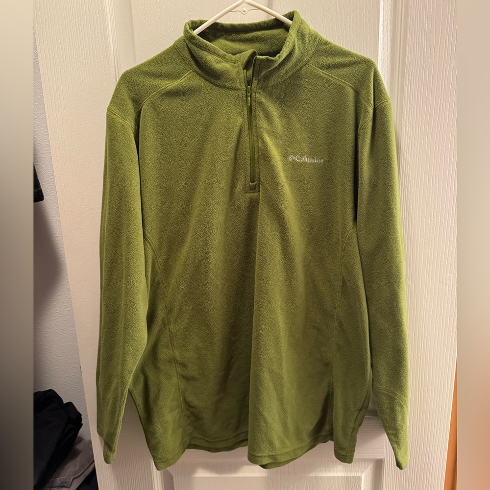 Columbia Men’s Olive Green Quarter-Zip Fleece